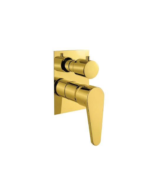 3-way nuilt-in shower mixer gold