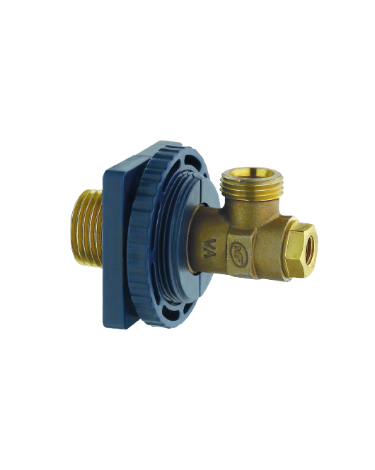 Angle valve for concealed cistern